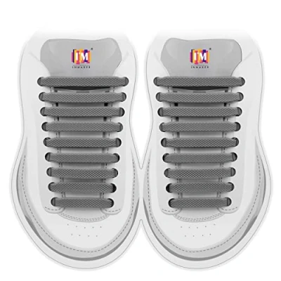 Imagen de INMAKER Cordones sin Ataduras para Niños y Adultos, Elásticos Zapatillas de Deporte, Planos Silicona Correr