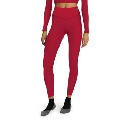 Imagen de FALKE Maximum Warm Long W Ti Hilo Funcional Secado rápido 1 Pieza, Capa de Base Inferior Mujer, Rojo Red 8644, S