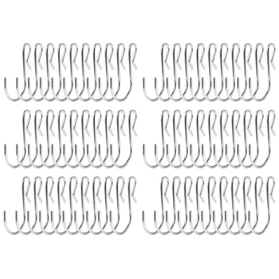 Imagen de Kellegour 60 Piezas Gancho en S Pequeños,Gancho Colgar,Ganchos Metalicos S,Ganchos de Acero Inoxidable,Ganchos Colgantes Forma para Colgar Baño,Oficina,Cocina,Tienda