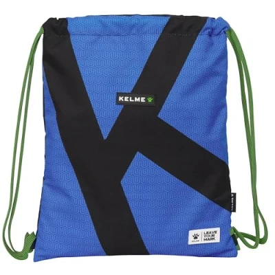 Imagen de KELME ROYAL Mochila Saco Plano Grande, Mochila, Ideal para Niños de Diferentes Edades, Cómoda y Versátil, Calidad Resistencia, 35x40 cm, Color Negro