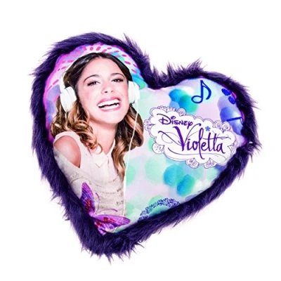 Imagen de Joy Toy 15565 Violetta Cojín Forma de Corazón sintético, Multicolor 12 x 8 cm