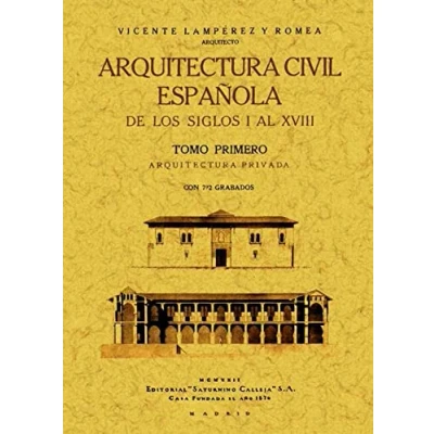 Imagen de Arquitectura civil española de los siglos I al XVIII (2 Tomos)