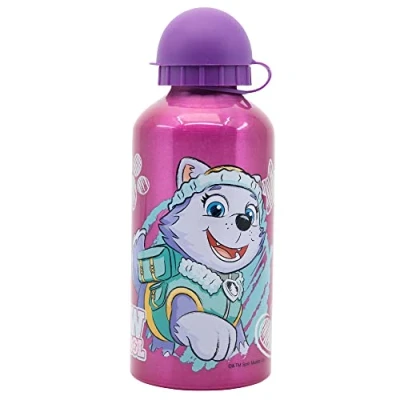 Imagen de botella de aluminio para niños cantimplora infantil agua reutilizable 400 ml La Patrulla Canina Chicas