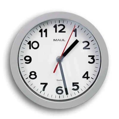 Imagen de Maul Reloj de Pared MAULstep 20 cm diámetro, Cuarzo con Ajuste automático Tiempo, Optima para salón, Dormitorio, Cocina, Estudio y Oficina, Buena legibilidad Espacios Grandes,