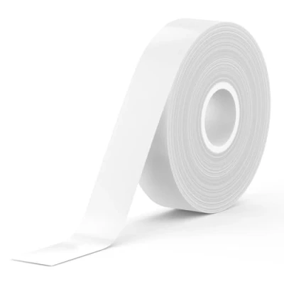 Imagen de SUPVAN E10 Etiquetas Autoadhesivas, térmicas para el hogar, la oficina y escuela, compatibles con las etiquetadoras E10/E16，15 mm* 6 m, 1 Rollo (Blanco)
