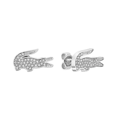 Imagen de Lacoste Crocodile Pendientes, Mujer, Talla: One Size, Silber