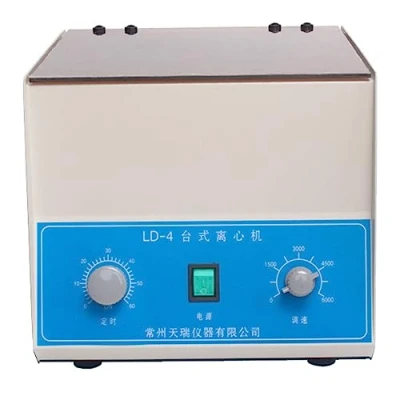 Imagen de TAHALI centrífuga eléctrica de sobremesa Laboratorio, máquina 4000 RPM Baja Velocidad LD 4, con Temporizador 0 60 min y Control Velocidad,100ml*4