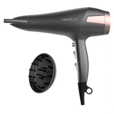 Imagen de Cecotec Secador de Pelo Bamba IoniCare Radiance. 2500W con Motor DC, Tecnología Iones y Gran caudal aire, 2 Velocidades 3 Temperaturas, Incluye Boquilla Concentradora Difusor