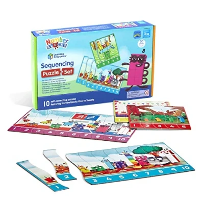 Imagen de Learning Resources Set Establecer secuencias Numberblocks, puzle de matemáticas, niños 3+ años, Multicolor (HM95403 UK)