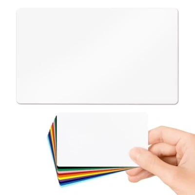Imagen de Lanyards Tomorrow tarjetas PVC Blancas (Pack de 100), para tamaño CR80, 86 x 54 mm, 760 micras, aptas imprimir en cualquier impresora identificación.