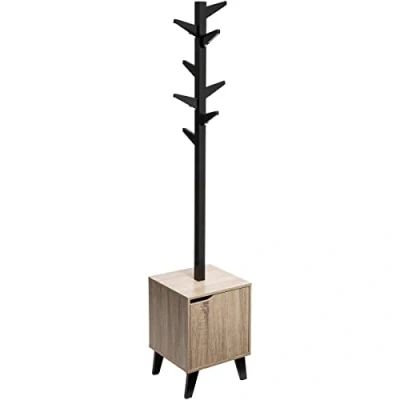 Imagen de 5five perchero &quot;ceda&quot; efecto roble natural negro