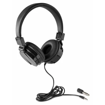 Imagen de Vonyx VH120 Auriculares compactos para DJ Principiantes y avanzados con reproducción de Graves Profunda, 32 Ohmios, Auricular Cerrado, Plegables, Almohadillas Blandas, Cable 1,2m, Color Negro