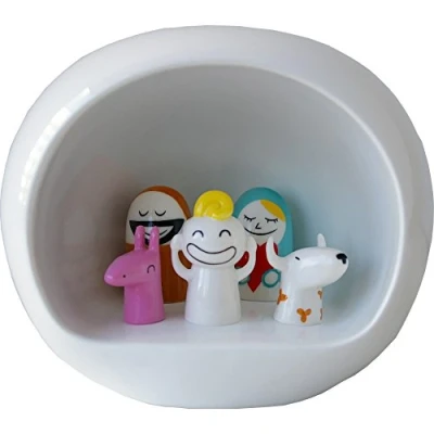 Imagen de Alessi Nativity Scene White AMGI10 by Massimo Giacon