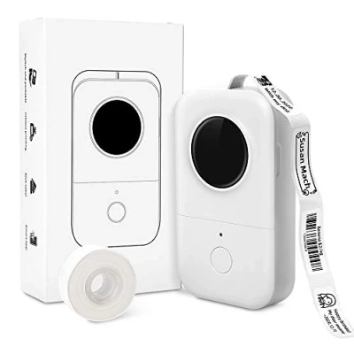 Imagen de Phomemo D30 Impresora de Etiquetas, Etiquetas Portátil con Bluetooth, Máquina Térmicas Autoadhesivas, Adecuada para el Hogar, la Oficina, Precio, Fecha, Blanco