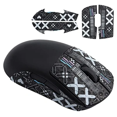 Imagen de Cinta de agarre mouse apto para logitech g pro Wireless, 4pcs latacas antideslizantes juego la piel del ratón precortado resistente al sudor fácil aplicar, diseño autoadhesivo