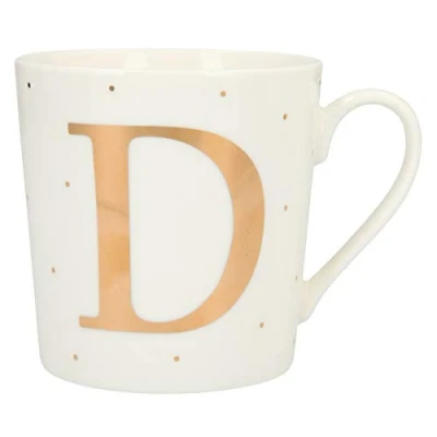Imagen de Depesche 5909.029 Taza con asa (porcelana, 300 ml), diseño de letra D