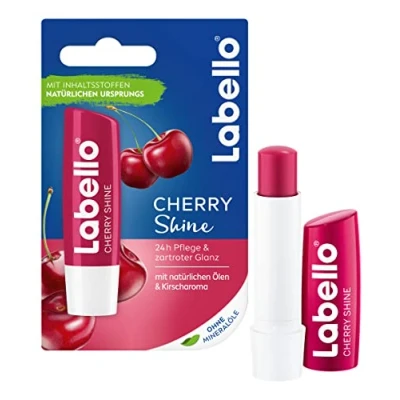 Imagen de Labello Cherry Shine, Bálsamo Labial con Sabor a Cereza, (4.8 g)