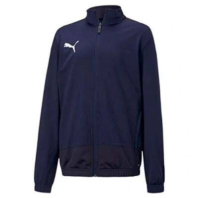Imagen de PUMA Teamgoal 23 Training Jacket Jr Chaqueta De Entrenamiento, Unisex niños, Peacoat/Puma New Navy, 128