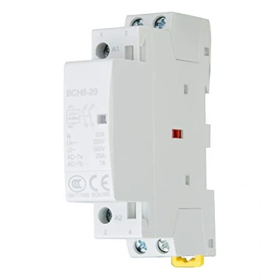 Imagen de Contactor AC 20A 24V 50 / 60Hz de CA del hoga Montaje en carril DIN 2P 1NO 1NC