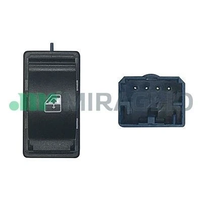 Imagen de MIRAGLIO 121/FTI76005 Interruptor, elevalunas Delante, derecha PEUGEOT: Bipper Furgón, Tepee, FIAT: Qubo, Fiorino III Furgón / Familiar