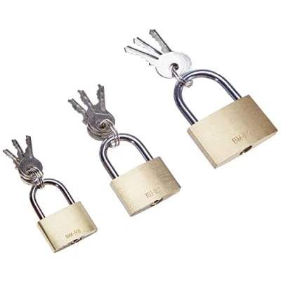 Imagen de Mannesmann Brass Padlock Set (3 Pieces)