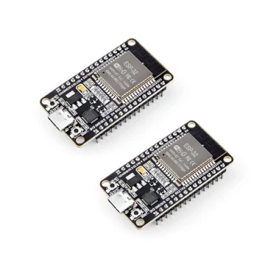 Imagen de ELEGOO 2PCS Placa de Desarrollo ESP WROOM 32 USB C, Microcontrolador Doble Núcleo WiFi+Bluetooth Modo Dual a 2.4 GHz para Arduino IDE, Compatible con Ap/STA/Ap+STA
