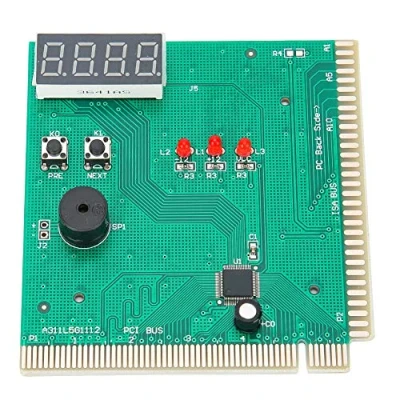 Imagen de Vbestlife Post Probador de Placa Base Diagnóstico Computacional del Analizador Tarjetas PC Tarjeta 4 Dígitos para PCI e ISA