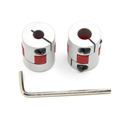 Imagen de Befenybay Acoplamiento flexible de eje ciruela aluminio 6,35 mm a 8 D20 L25 Conector Acoplador para impresora 3D Máquina CNC y motor servo escalonado