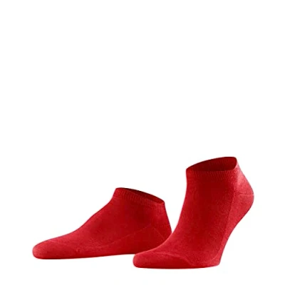Imagen de FALKE Family M SN algodón sostenible corte unicolor 1 par, Calcetines cortos Hombre, Rojo (Scarlet 8228) nuevo ecológico, 43 46