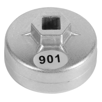 Imagen de Vobor Llave del Filtro de Aceite Cap 65mm 14 Flauta Aluminio Tapa Cartucho Coche removedor la Herramienta zócalo