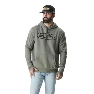 Imagen de Von Dutch Sudadera con capucha para hombre estampado Logan, verde, XXL