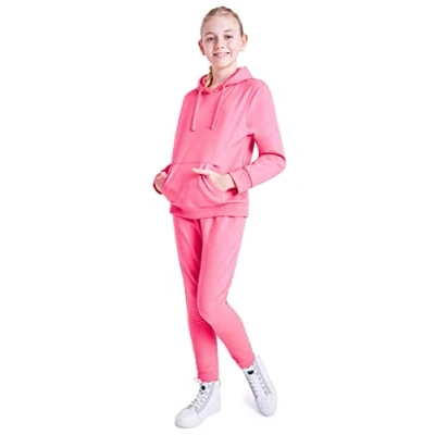 Imagen de CityComfort Chandal Niña Conjunto Sudadera y Pantalon Chándales para Niñas Ropa de Moda 5 15 años (Rosa, 13 14 años)