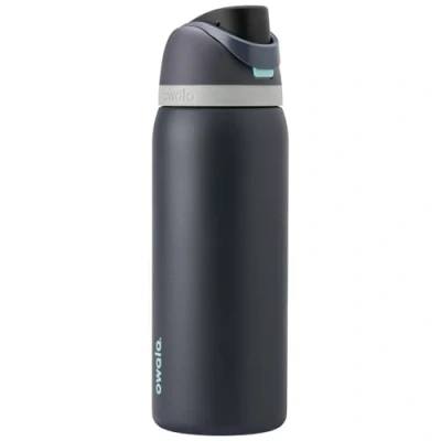 Imagen de Owala FreeSip Botella de agua aislada acero inoxidable con pajilla para deportes y viajes, a prueba fugas, sin BPA, 950 ml, marea brumosa
