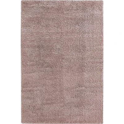 Imagen de andiamo Alfombra Chia salón o Dormitorio con 30 mm de Altura Pelo Monocolor 80 x 150 cm Rosa Viejo
