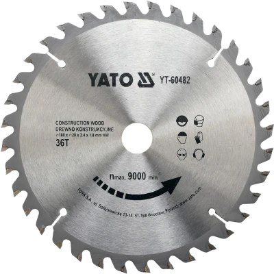 Imagen de YATO YT 60482 Disco lija, amolador angular 180 1.8 9000