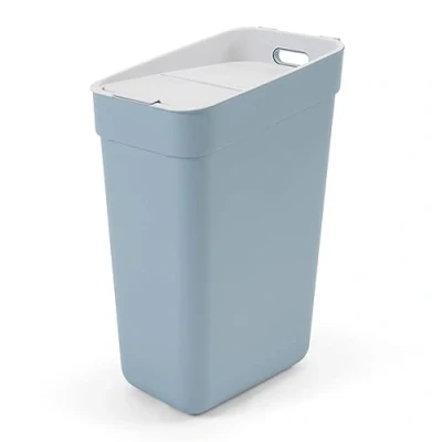 Imagen de Curver Keter Cubo de basura 30 litros para la recogida selectiva Ready To Collect, con soporte pared, ideal cocina, 100% reciclado, gris