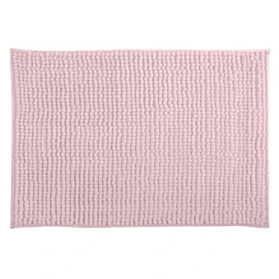 Imagen de MSV Alfombrilla de baño Chenilla Pelo Largo, 50 x 80 cm, Color Rosa Pastel