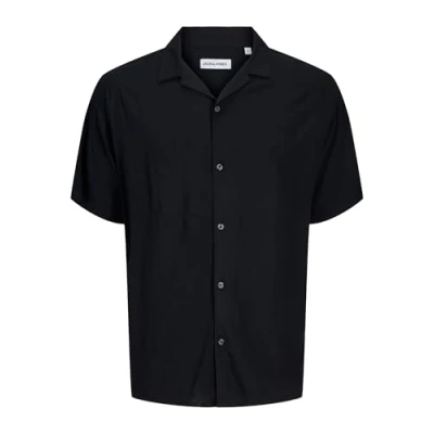 Imagen de Jack &amp; Jones Jjejeff Solid Resort Shirt Camisa, Hombre, Talla: 4XL, Black