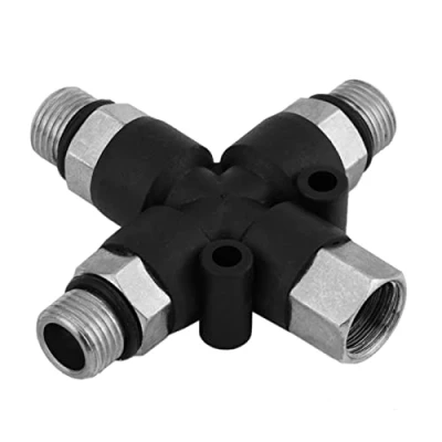 Imagen de Compresor de aerógrafo a manguera adaptador divisor conector 1/8&quot; BSP 3 vías