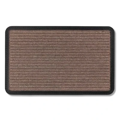 Imagen de ASTRA Felpudos Clean Off Anti Suciedad Felpudo de Exterior para escalones Resistente 25 x 60 cm marrón