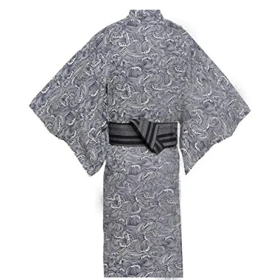 Imagen de Kimono japonés para Hombre Yukata Inicio Pijama Bata Talla L C10