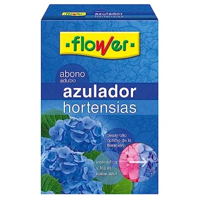 Imagen de Flower Abono Azulador de Hortensias Soluble 600 gr Intensifica el Color Azul Optimiza la Floración Con Hierro, Magnesio y Aluminio, No aplica, 16x5.5x23.5 cm, Sólido