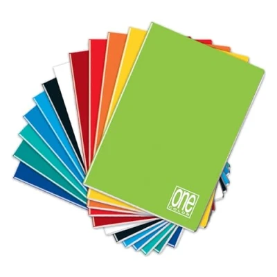 Imagen de Blasetti One Color Cuaderno formato A5, Paquete de 10 piezas, Papel 80gr, Portada monocromática cartón, Colores surtidos Rayado 0Q, Cuadrícula 5mm con margen para 2 o 3 primaria