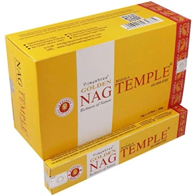 Imagen de VISAYSHREE Incienso Golden NAG Temple 15 grs