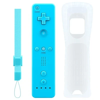 Imagen de OSTENT Sensor de Movimiento Bluetooth Mando a Distancia Inalámbrico para Nintendo Wii Consola Juego Color Azul