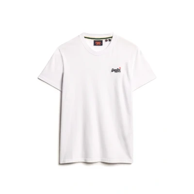 Imagen de Superdry Essential Embroidered Camiseta básica, Hombre, Talla: XXL, Optic