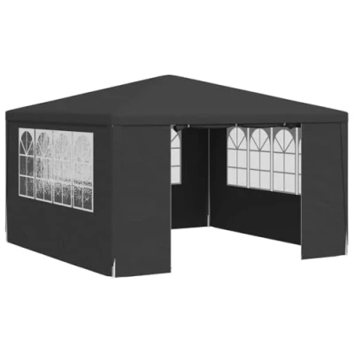 Imagen de vidaXL Carpa Profesional para Fiestas con Paredes, Cenador Bodas Acampada, Toldo Resistente al Agua, de Jardín Terraza, Gris
