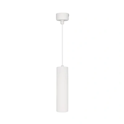 Imagen de Eurekaled Lámpara de techo cilíndrica 30 cm, color blanco, con portalámparas casquillo GU10.