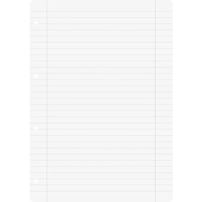 Imagen de Baier &amp; Schneider Recambio para cuaderno (tamaño A4, 70 g/m², 4 agujeros, a rayas, 27 líneas) 100 hojas