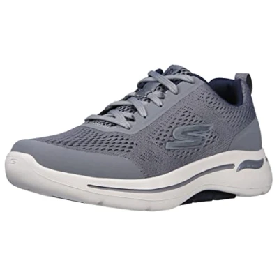 Imagen de Skechers Gowalk Arch Fit Athletic Workout Walking Shoe with Air Cooled Foam, Zapatillas Hombre, Gris/Azul Marino, 47.5 EU